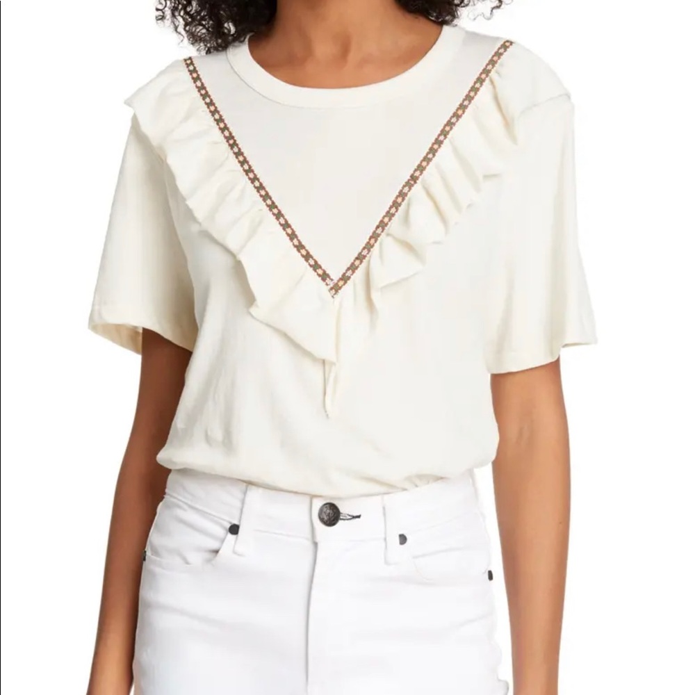 NWT The GREAT Ribbon Tuxedo Tee